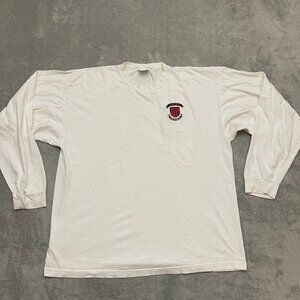 Vintage Single stitch Boston University Tshirt White Size XL Pullover Crewneck